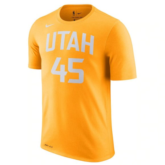 Womens- Mitchell- Utah Jazz- Nike City Edition- T-Shirt- Gold NWT - Picture 2 of 3